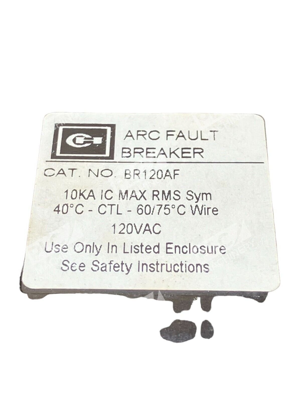 Cutler Hammer BR120AF Circuit Breaker With Arc Fault Protection PLC