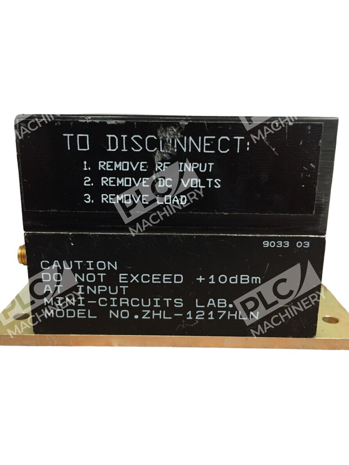 Mini Circuits ZHL-1217HLN Amplifier - PLC Machinery