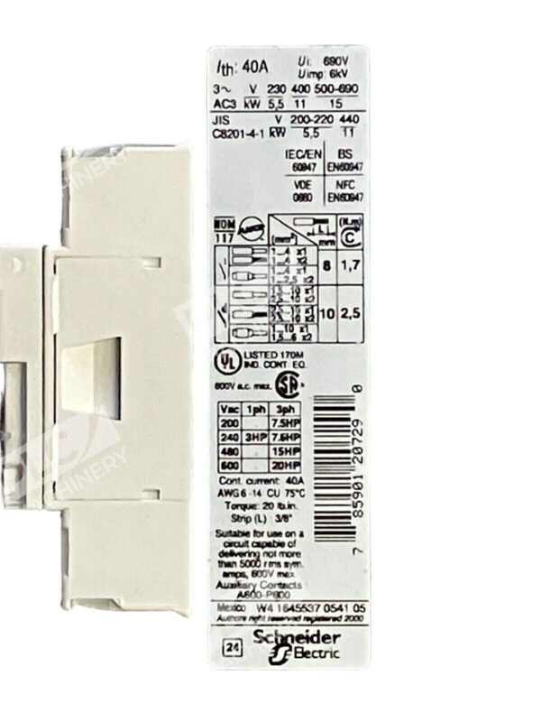 Telemecanique LC1D25BD Contactor - PLC Machinery