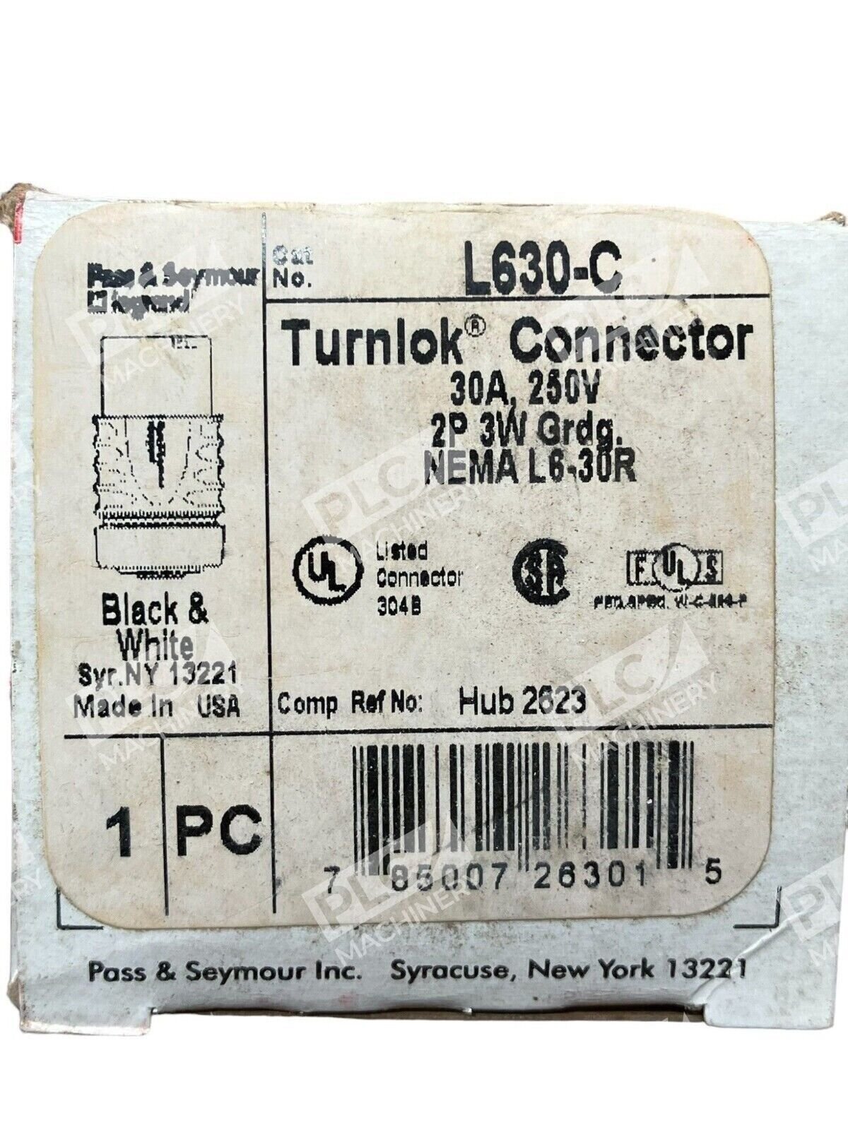 Multiprise Legrand Pass & Seymour Legrand L1520C Turnlok Connector 20A 250V 3P 4W Yellow USED - Industrial Interrupteur Horaire Legrand - Foto 5
