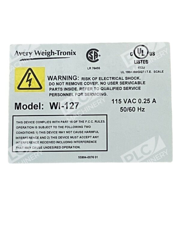 Avery Weigh-Tronix WI-127 Scale Readout Display Control Unit - Image 3