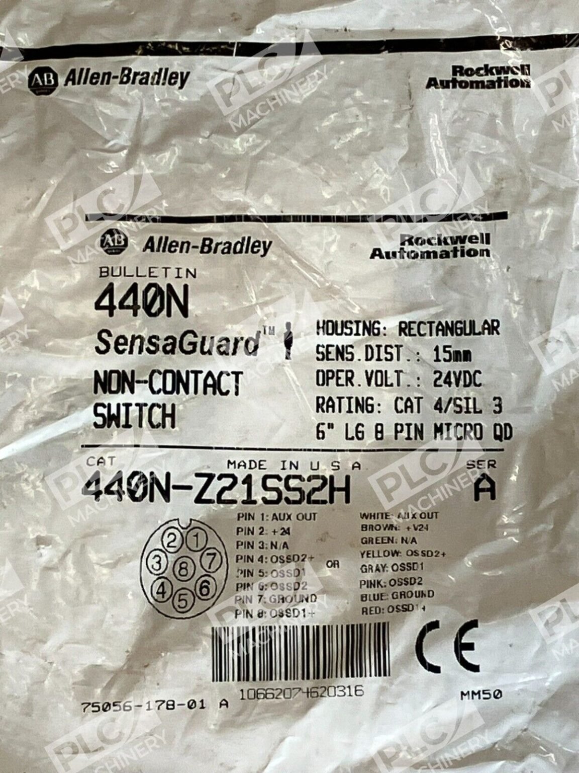 Allen Bradley SensaGuard NonContact Switch 440NZ21SS2H /A