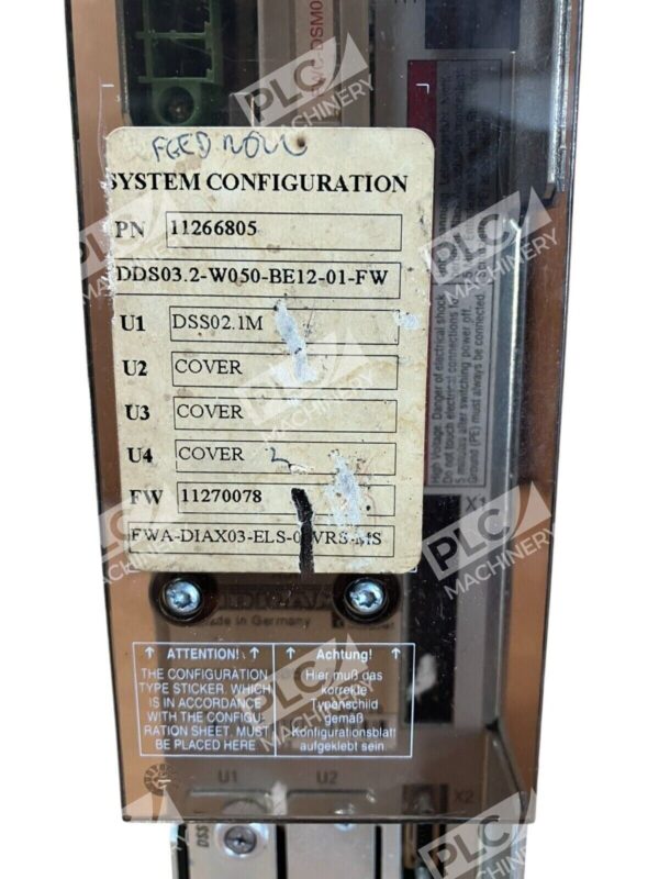 Indramat DDS03.2-W050-BE12-01-FW Servo Drive Controller - Image 2