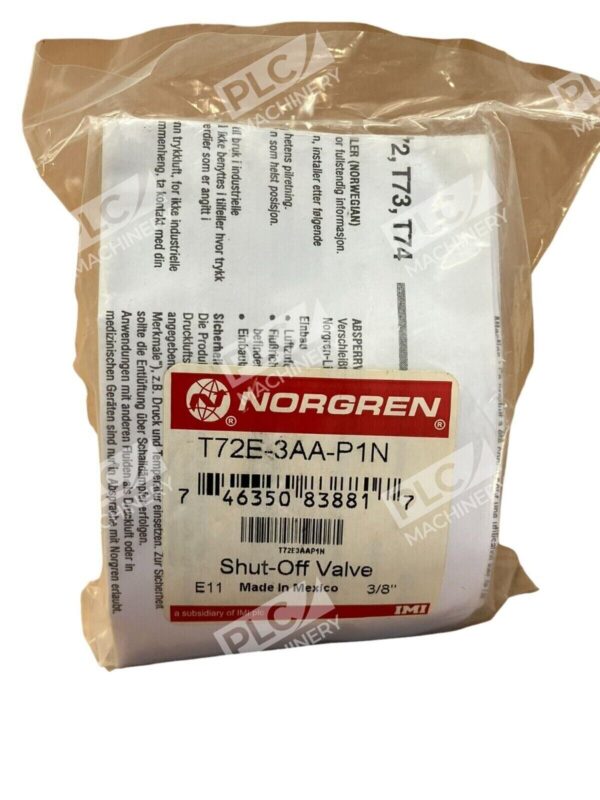 Norgren T72E-3AA-P1N Shut-Off Valve (lot of 3) - Image 2