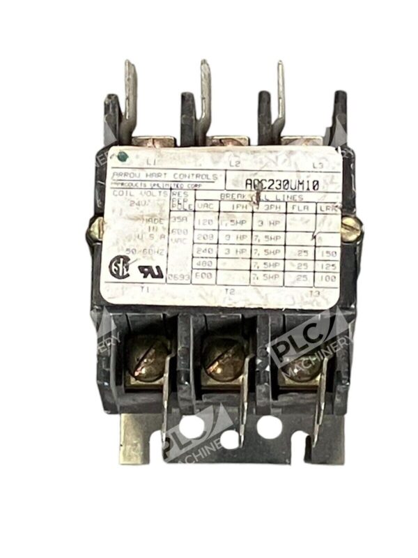 Arrow Hart Controls 35A 600VAC Contactor ACC230UM10