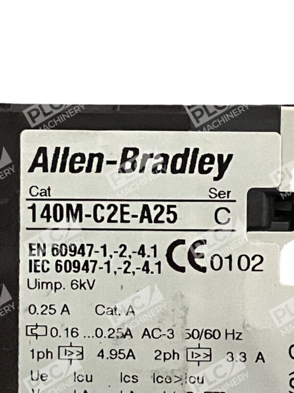 Allen Bradley Class 10A Circuit Breaker 140M-C2E-A25 /C - Image 3