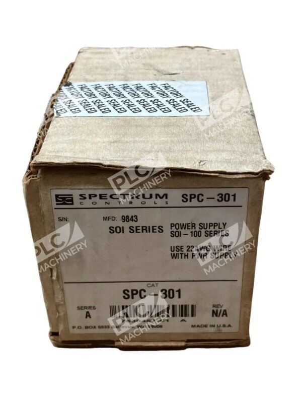 Spectrum Controls SPC-301 /A Power Supply SOL-100 Series 9843