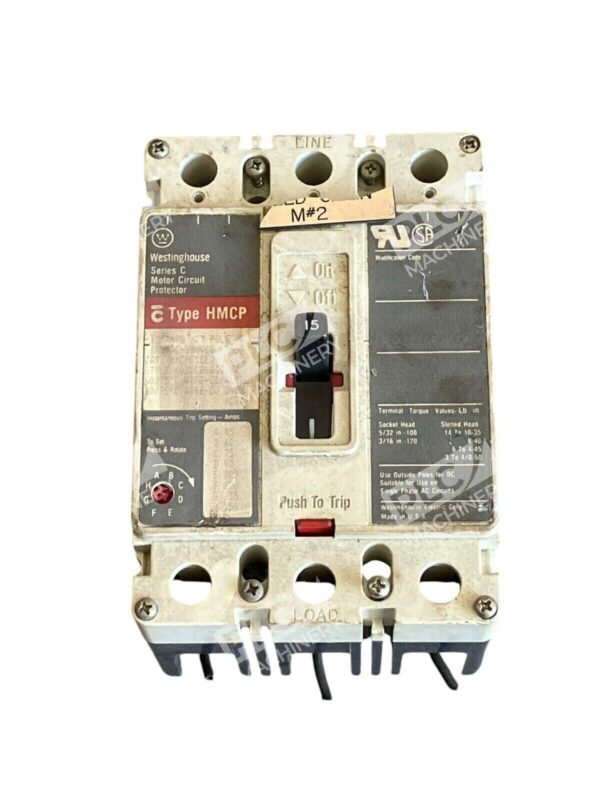 Westinghouse Motor Circuit Protector 15A HMCP015E0 /C