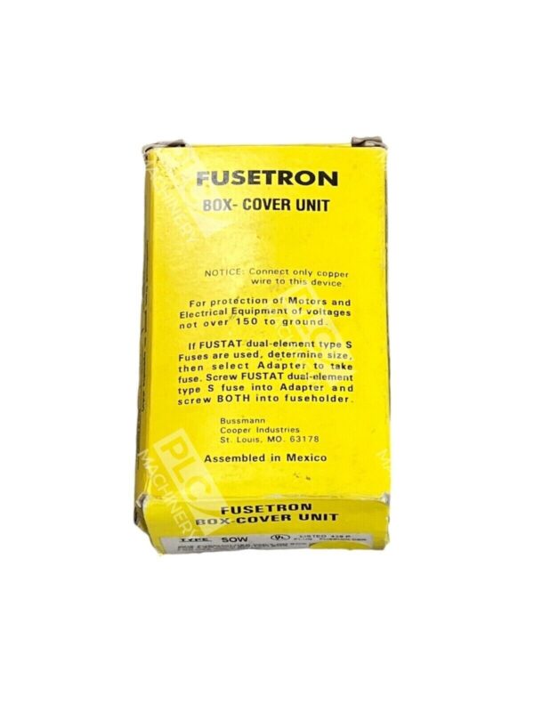 Fusetron Box-Cover Unit Fuseholder Type SOW