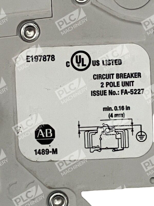 Allen Bradley 4A 2 Pole Circuit Breaker 1489-M2D040 /D - Image 4