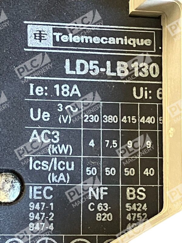 Square D Telemecanique LD5-LB130 w/ LB1-LB03P13, LA1-LB021, LA1-LB015 - Image 6