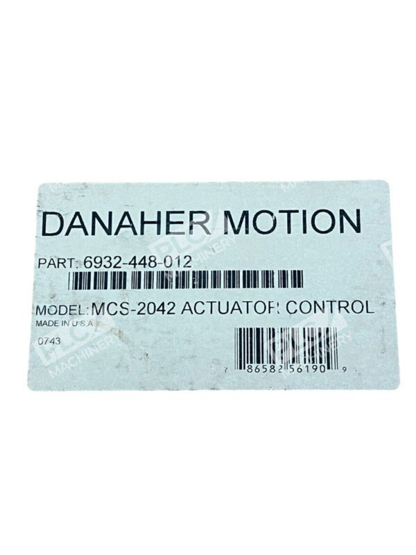 Danaher Motion Actuator Control MCS-2042 - Image 2