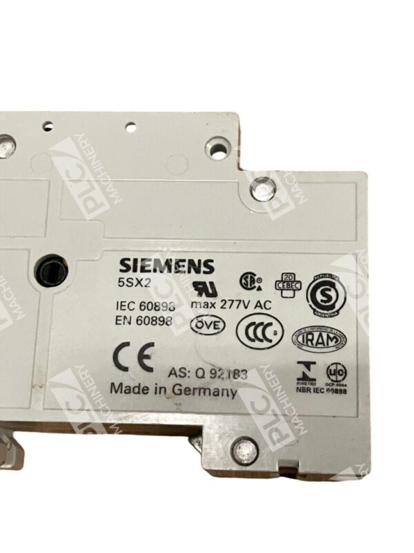 Siemens C2 1 Pole 230/400V Circuit Breaker 5SX2 - Image 3