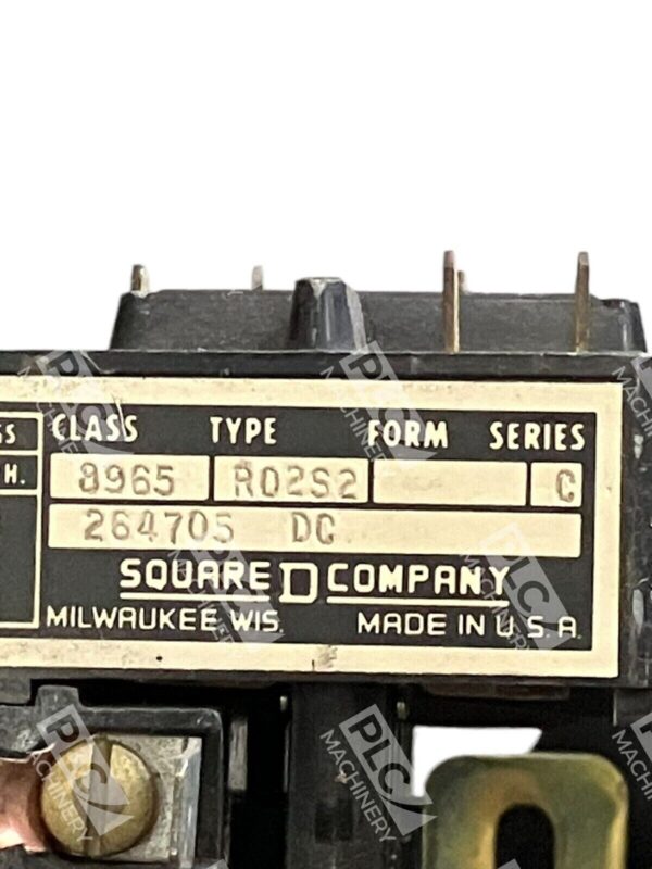 Square D Hoist Contactor 8965-R02S2 /C - Image 2