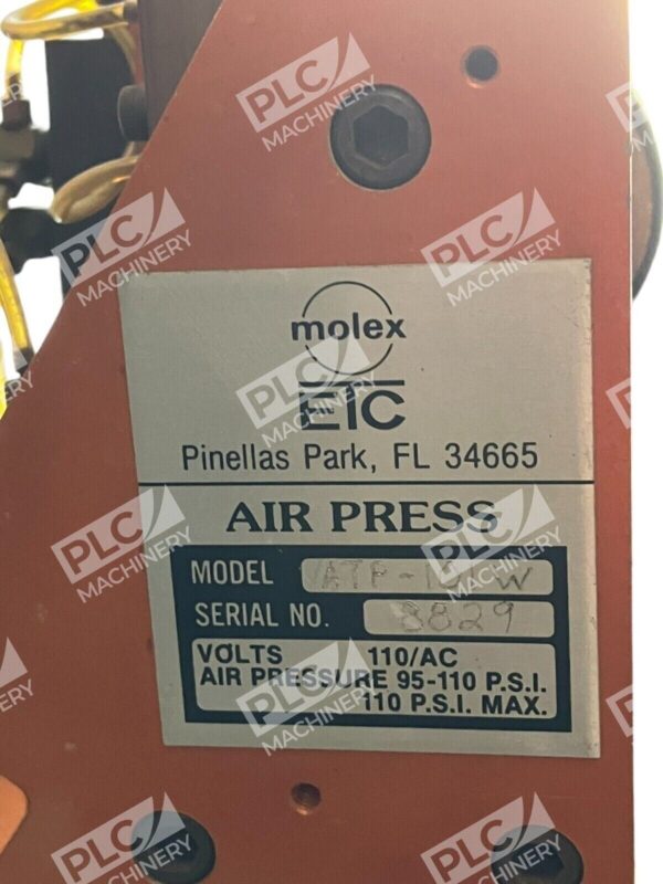 Molex ETC Air Press ATP-101W w/ Linemaster Foot Pedal 522-B14 - Image 3