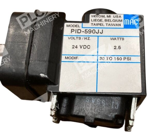 MAC 24VDC 2.5W 30-150PSI Valve PID-590JJ