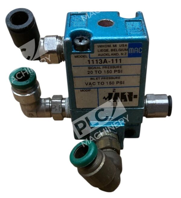 MAC 2 Position 3 Way Remote Air Pneumatic Solenoid Valve 1113A-111