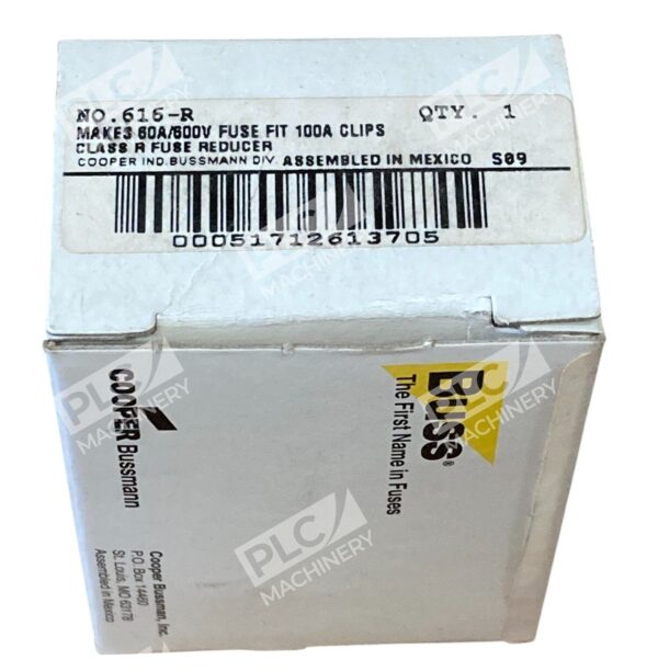 Cooper Bussmann Buss Class R 60A/600V To 100A Clips Fuse Reducer 616-R - Image 2