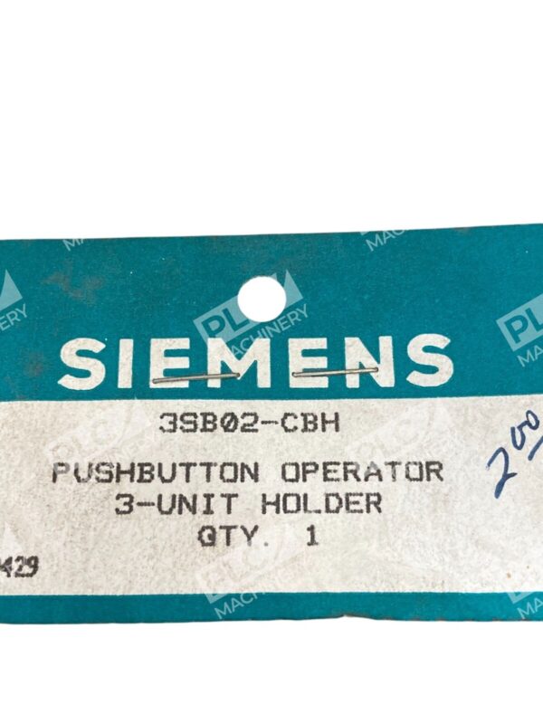Siemens 3-Unit Holder Pushbutton Operator 3SB02-CBH (lot of 7) - Image 5