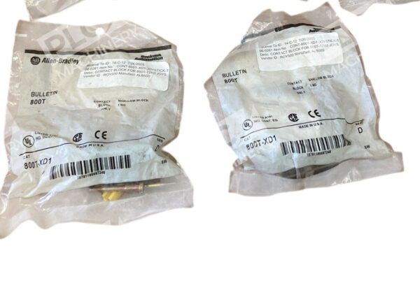 Allen Bradley AB 1 NO Shallow Contact Block 800T-XD1 (lot of 2)