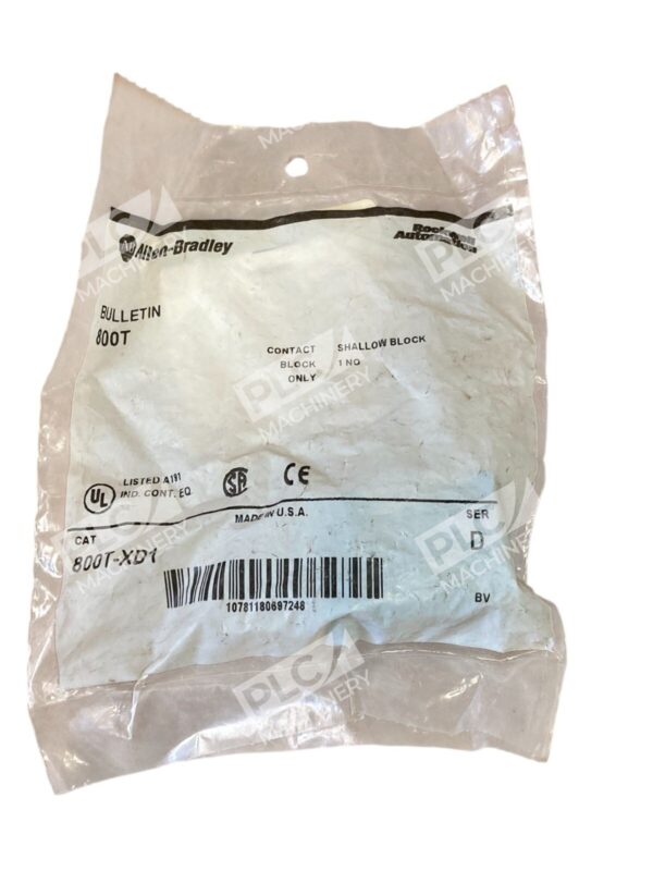 Allen Bradley AB 1 NO Shallow Contact Block 800T-XD1 (lot of 2) - Image 2