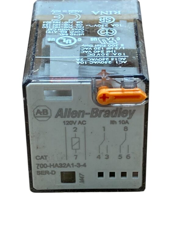 Allen Bradley AB 10A 2 C/O DPDT 120VAC 50/60Hz Relay 700-HA32A1-3-4 /D - Image 6