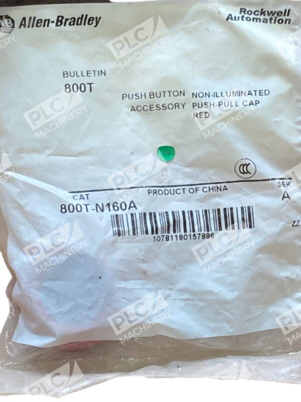 Allen Bradley AB Red Non-Illuminated Push-Pull Cap 800T-N160A /A - Image 2