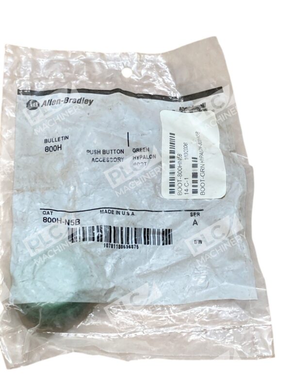 Allen Bradley AB Push Button Accessory Green Hypalon Boot 800H-N5B /A