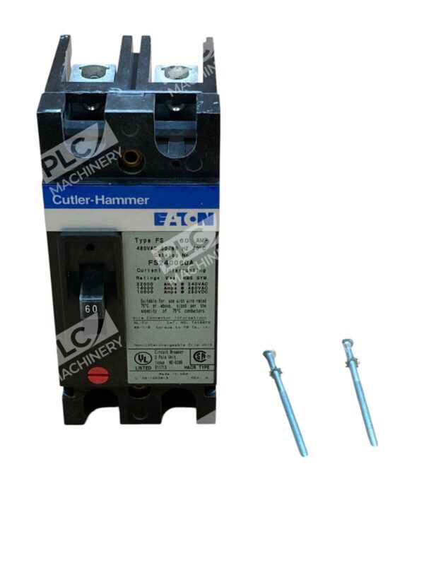 Eaton Cutler Hammer 60A 2 Pole Circuit Breaker F Frame FS240060A - Image 3