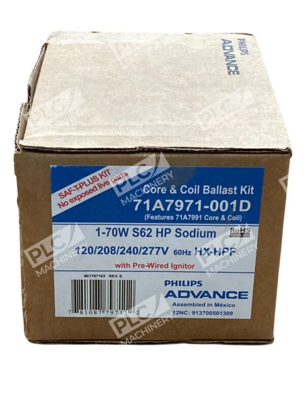 Advance Philips 1-70W S62 HP Sodium HX-HPF Core & Coil Ballast 71A7971-001D