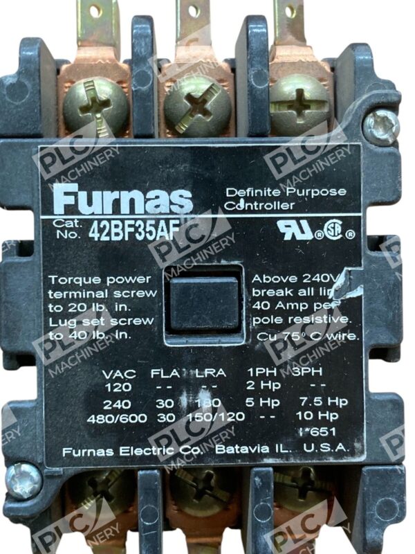 Furnas Open 3 Pole 30A Definite Purpose Controller 42BF35AF - Image 4