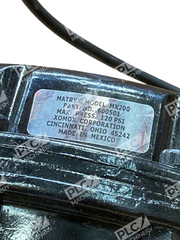 Xomox Corp 600501 120PSI Matryx Model MX200 - Image 5