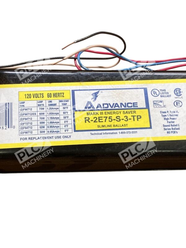 Advance (2) F96T12 Slimline R-2E75-S-3-TP Mark III Energy Saver Ballast R2E75STP - Image 4