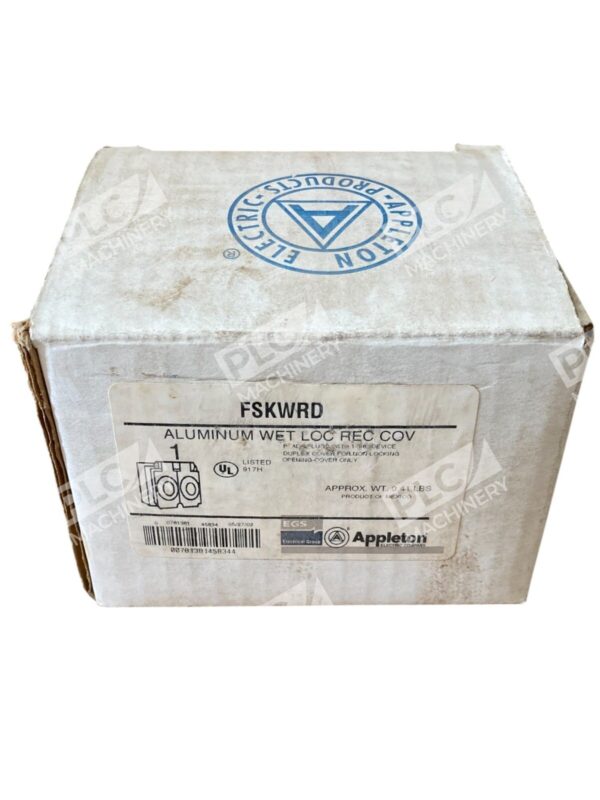 Appleton EGS 1 Duplex Aluminum Wet Location Receptacle Cover FSK-WRD