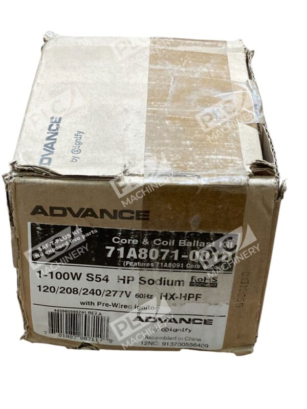 Advance 1-100W S54 HP Sodium HX-HPF Core & Ballast Kit 71A8071-001D
