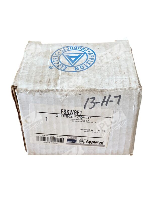 Appleton EGS 1 Wet Location GFI Receptacle Cover FSKWGF1