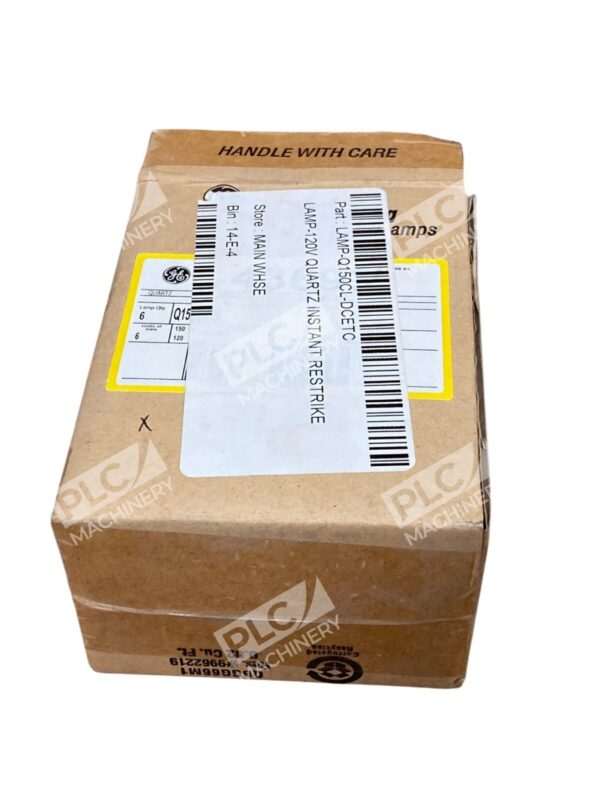 GE 43693 120V 150W Clear Quartzline Tungsten-Halogen Lamp Q150CL/DC (Box of 6)