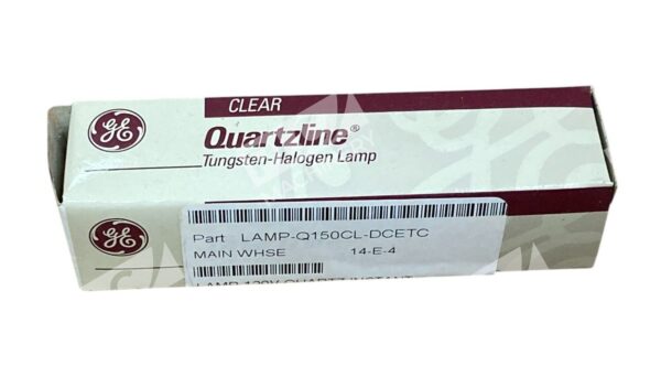 GE 43693 120V 150W Clear Quartzline Tungsten-Halogen Lamp Q150CL/DC (Box of 6) - Image 4