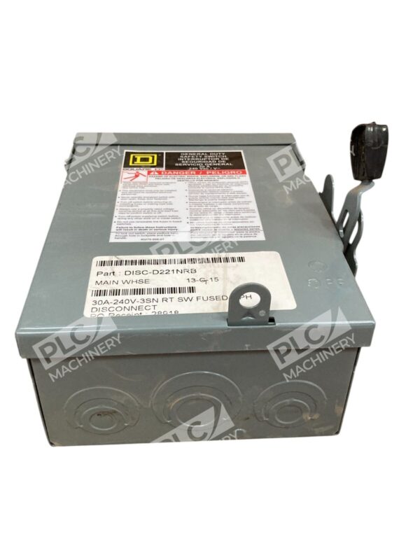 Square D 30A 240VAC General Duty Safety Switch D221NRB - Image 8