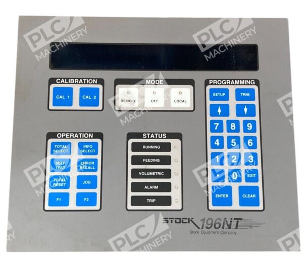 Stock Equipment Company 1D28753 LED Display Microprocessor Controller 196NT