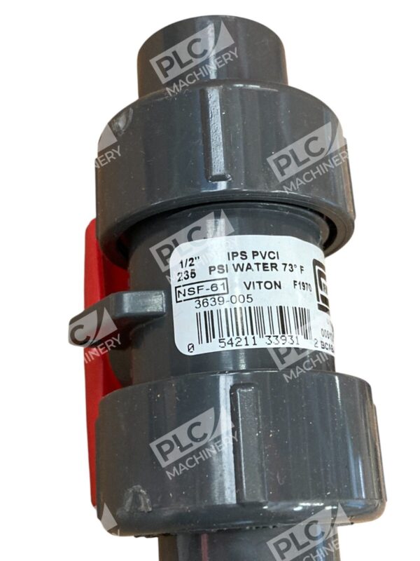 Spears Plastic Valves PVC Viton O-Ring 1/2" TU 2000 Standard Ball Valve 3639-005 - Image 5