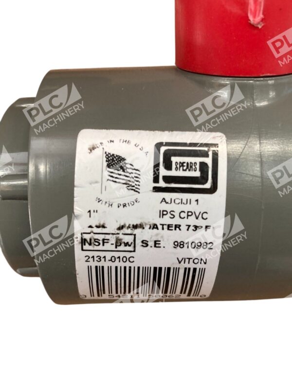 Spears AJCIJI1 1" IPS CPVC NSF-pw 9810982 Socket Ball Valve 2131-010C