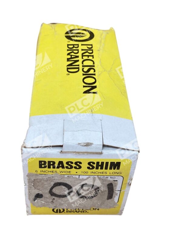 Precision Brand Products .001 6"Width 100"Long Brass Shim