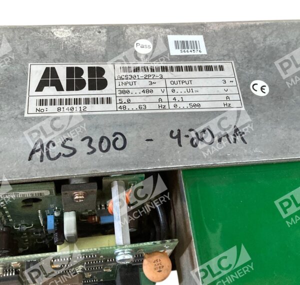 ABB 5A 3 Phase Type ACS300 Frequency Converter AC Drive ACS301-2P7-3 - Image 5