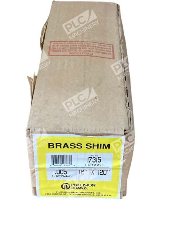 Precision Brand Products 17SS5 .005" Gauge 12"x120" Brass Shim 17315