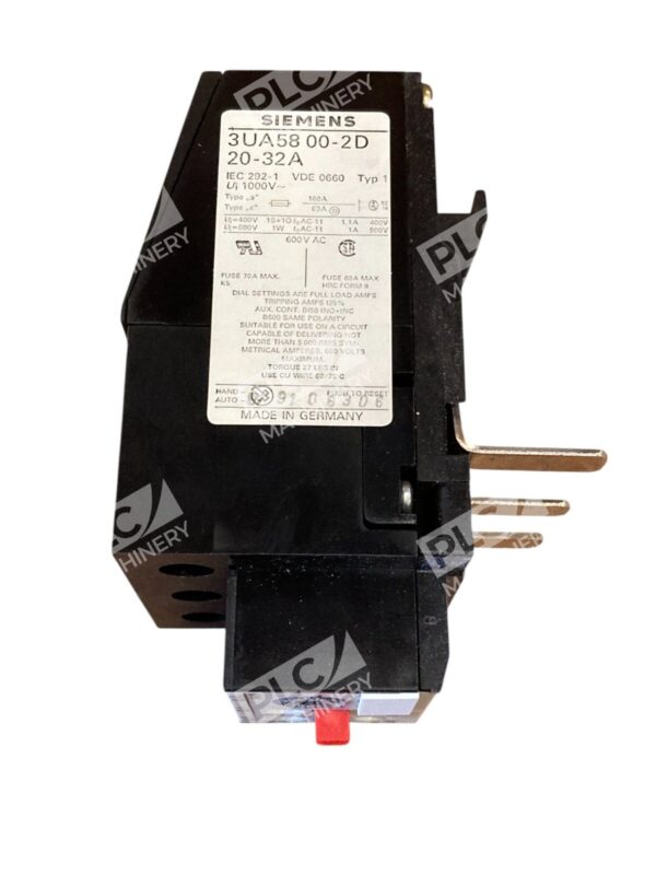 Siemens 20-32A Solid State Overload Relay 3UA58 00-2D - Image 6