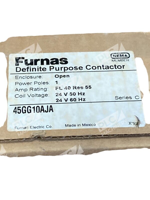 Furnas Electric 1 Pole FL 40 Res 55 Definite Purpose Contactor 45GG10AJA - Image 2