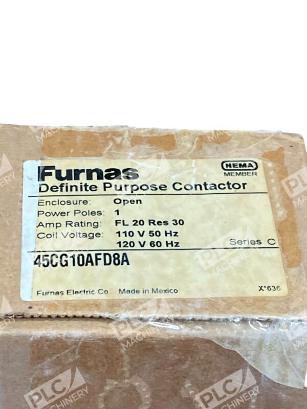 Furnas Electric 20A Open 1P FL 20 Res 30 Definite Purpose Controller 45CG10AFD8A - Image 2