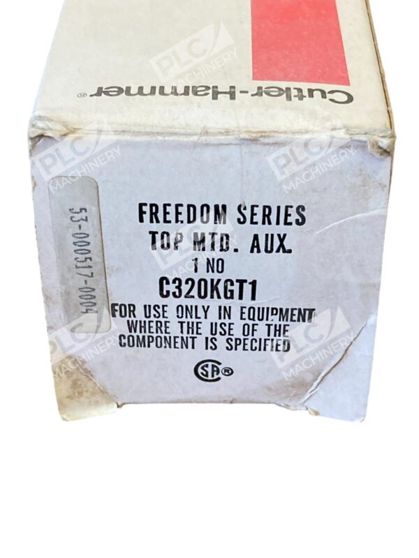 Cutler Hammer Eaton 6A 600V Freedom Series Auxiliary Contact C320KGT1 /A1 - Image 2
