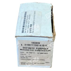 Products Unlimited 1050839 35A Definite Purpose Magnetic Contactor3100Y15Q14191L